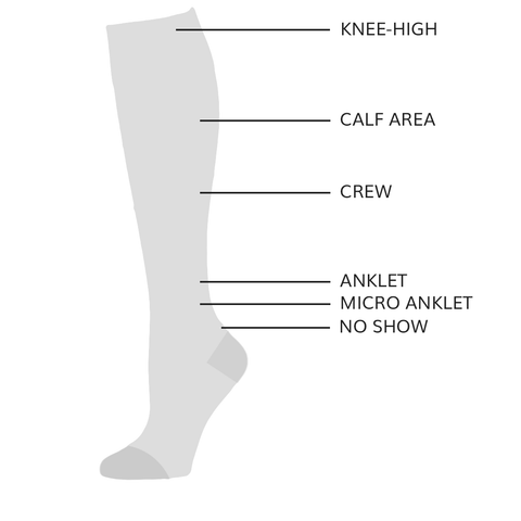 Womens sock heights