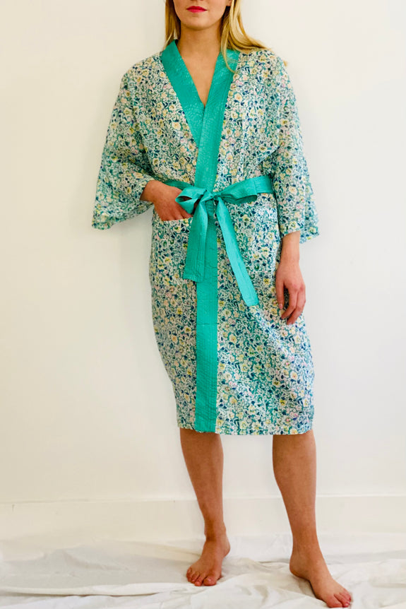 Green Cacharel Kimono Robe