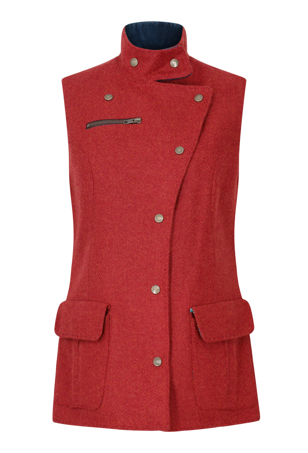 red tweed waistcoat