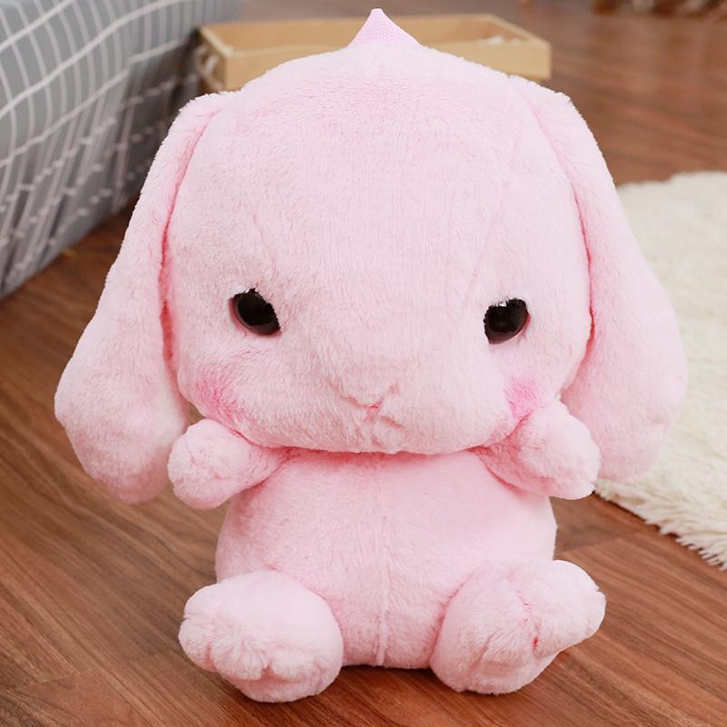 big pink bunny stuffed animal