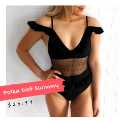 Polka Dot Swimsuit