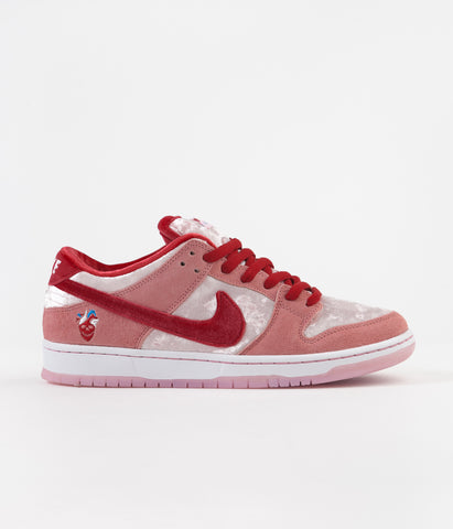 red and pink nike shoes