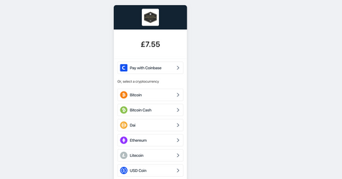 Pay with Coinbase Commerce for coffee