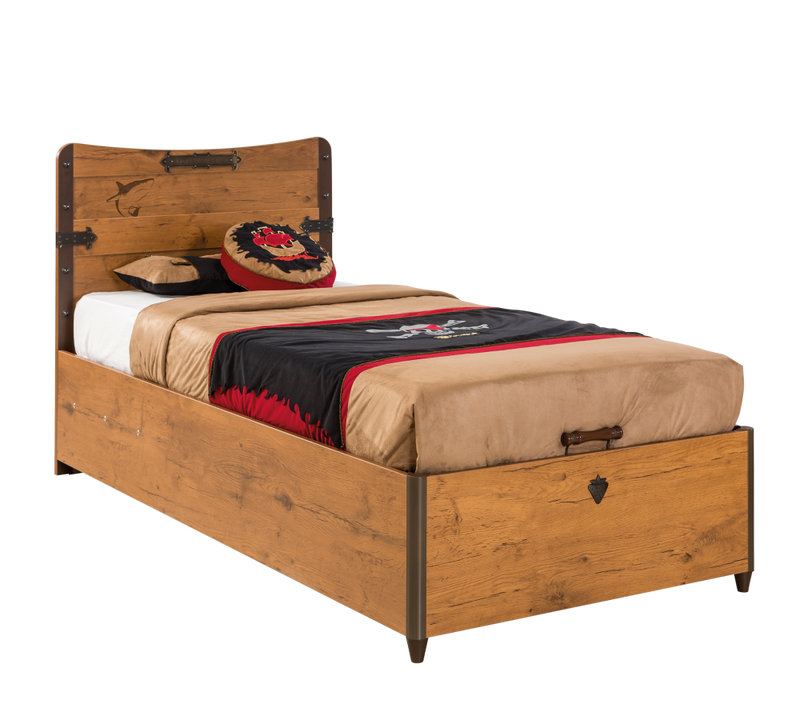 Kinder Komfort | Cilek Bett mit Bettkasten Pirate (90x190cm)