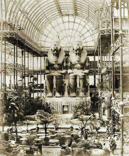 Inside Crystal Palace Buildings, Abu Simbel Figures