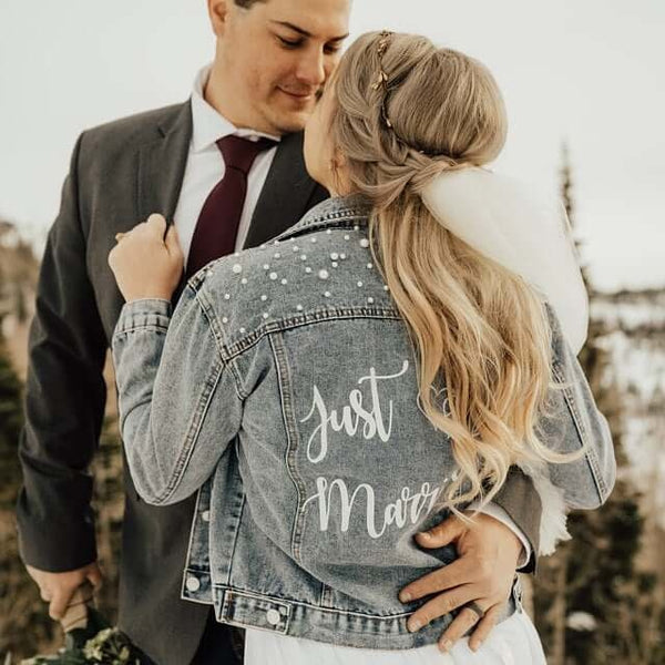 just married denim jacket