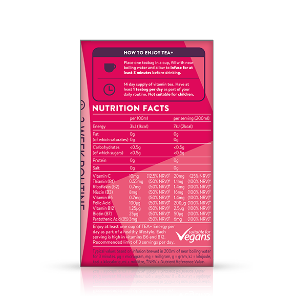 Tea Energy Vitamin Tea Vitamin Tea Bags Vitabiotics