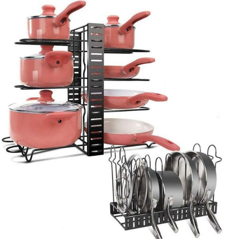 The Bristol Pan and Lid Holder for small kitchen storage, from Estilo Living