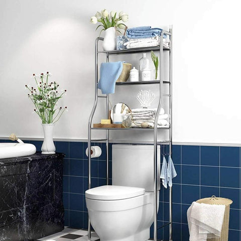Hayden Space Saving Over The Toilet Shelves for toilet bathroom storage for small homes, from Estilo Living