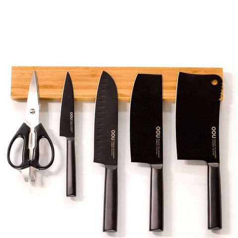 Butler Wall Mounted Wooden Magnetic Knife Rack for small kitchen storage, from Estilo Living