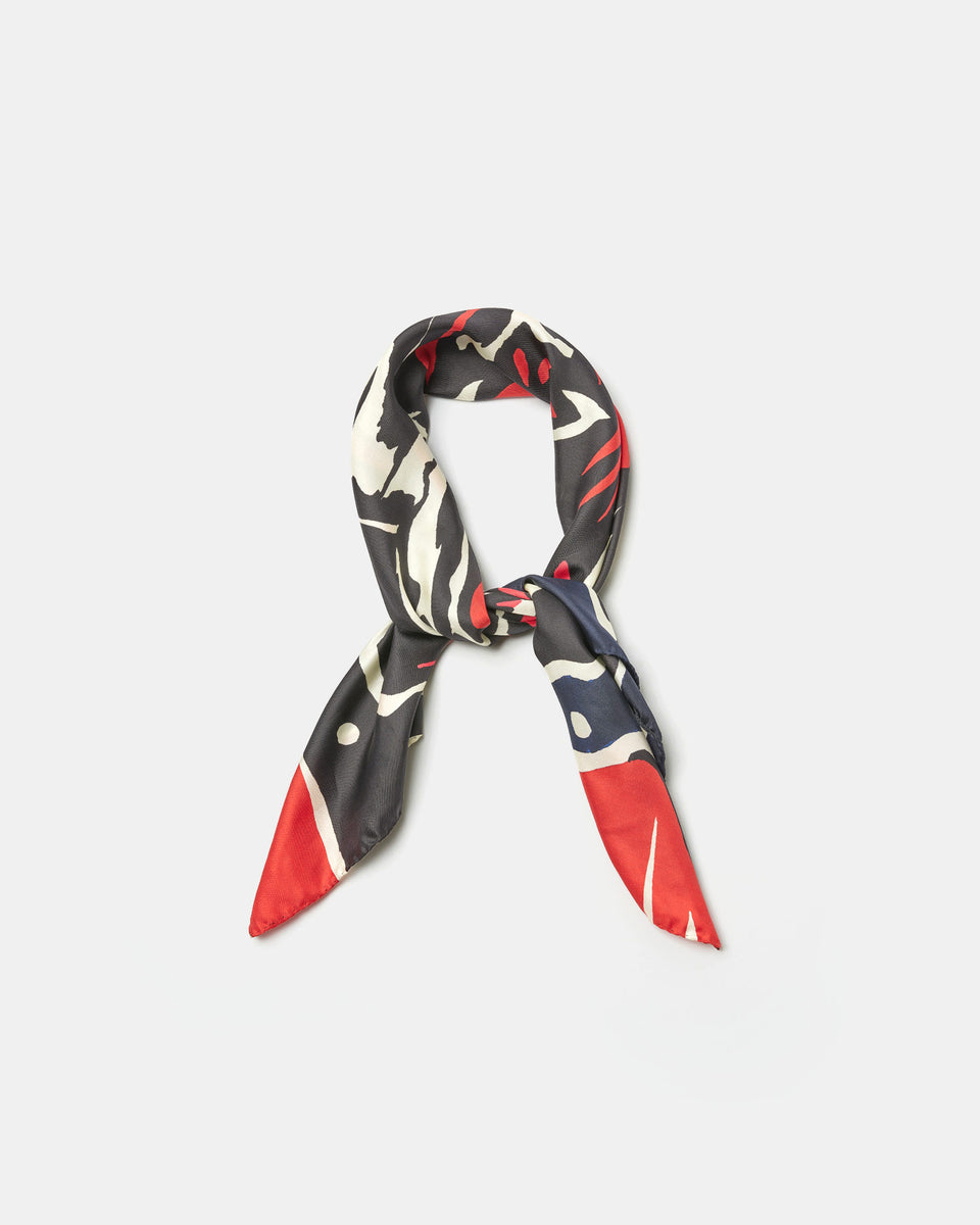 our legacy SILK SCARF BLACK SCISSORS-