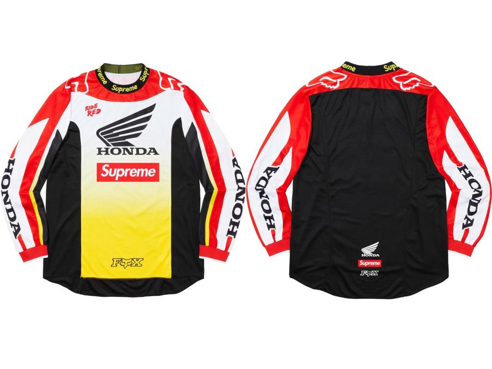 supreme x fox racing moto jersey