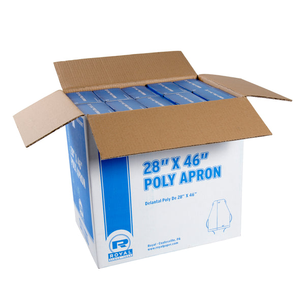 West-Chester #DA2846 Disposable Aprons Polyethlene White 28x46 2 boxes of 100 