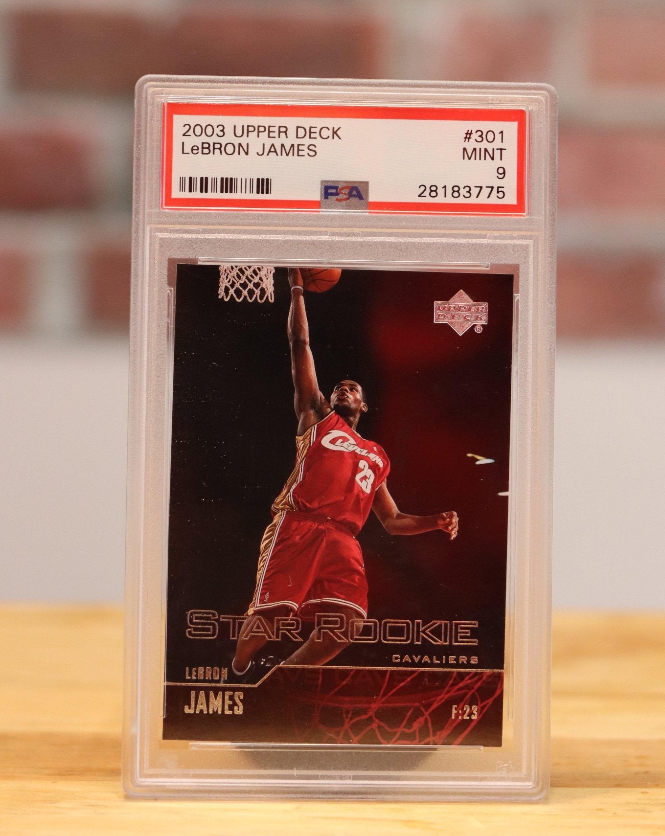 2003 Upper Deck Lebron James Rookie Card #301 PSA 9