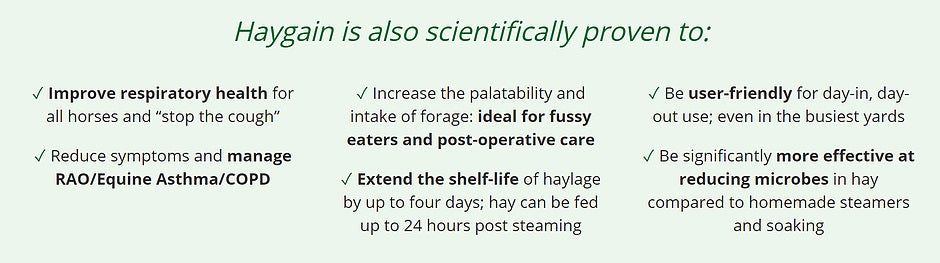 Haygain is also scientifically proven