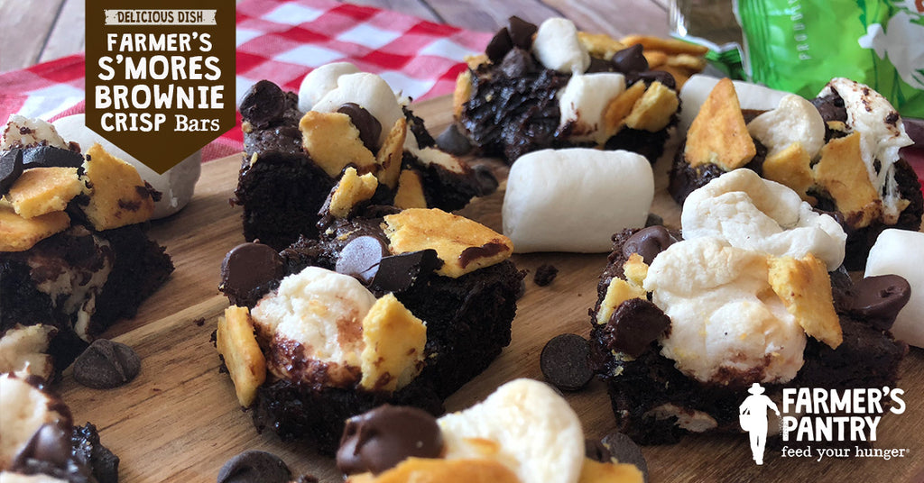 Farmer's Smores Brownie Crisp Bars