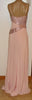 Aidan Mattox pink beaded silk gown