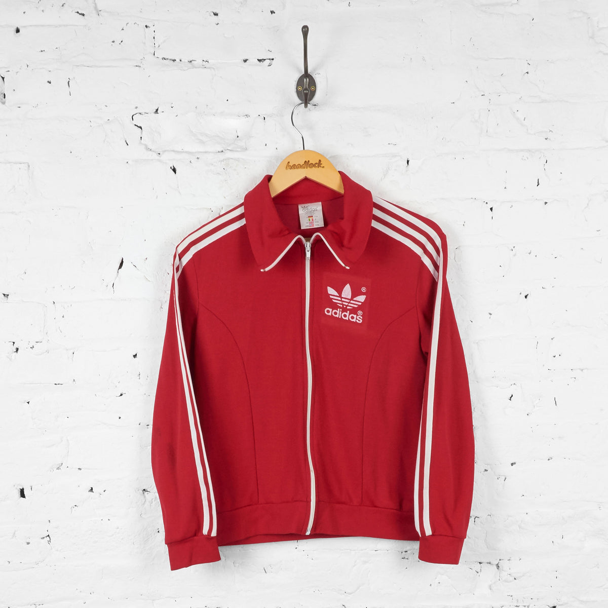 Kids Adidas 70s/80s Tracksuit Top Jacket - Red - L Boys – Headlock