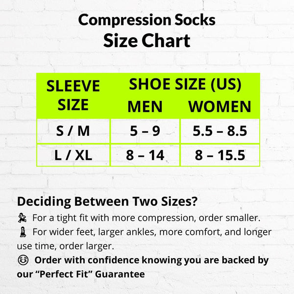 Men's Sock Size Charts