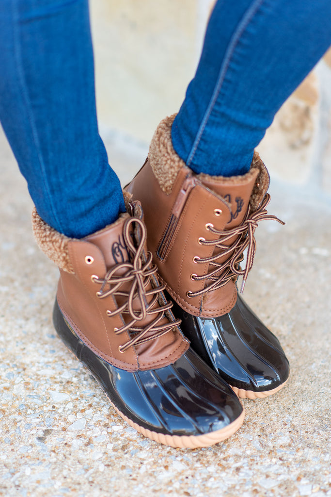 lined winter duck boots