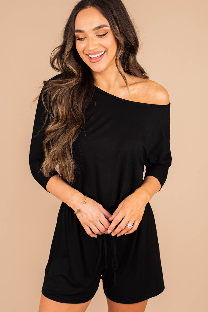 black romper casual