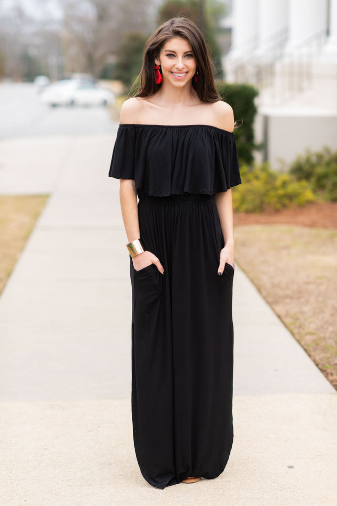 long black sequin evening dress