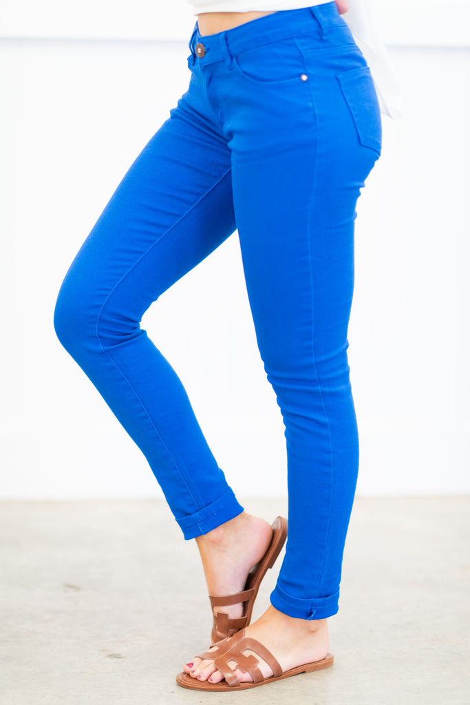 Comfy Cute Royal Blue Jeggings – The 