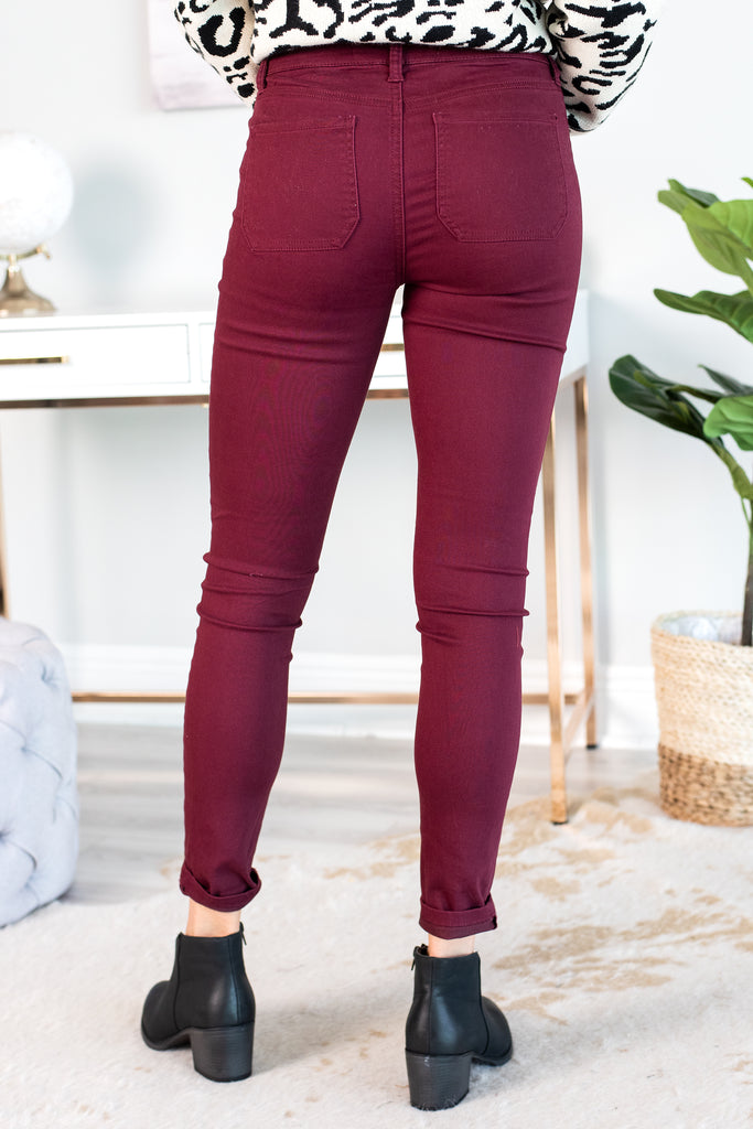 jeggings red