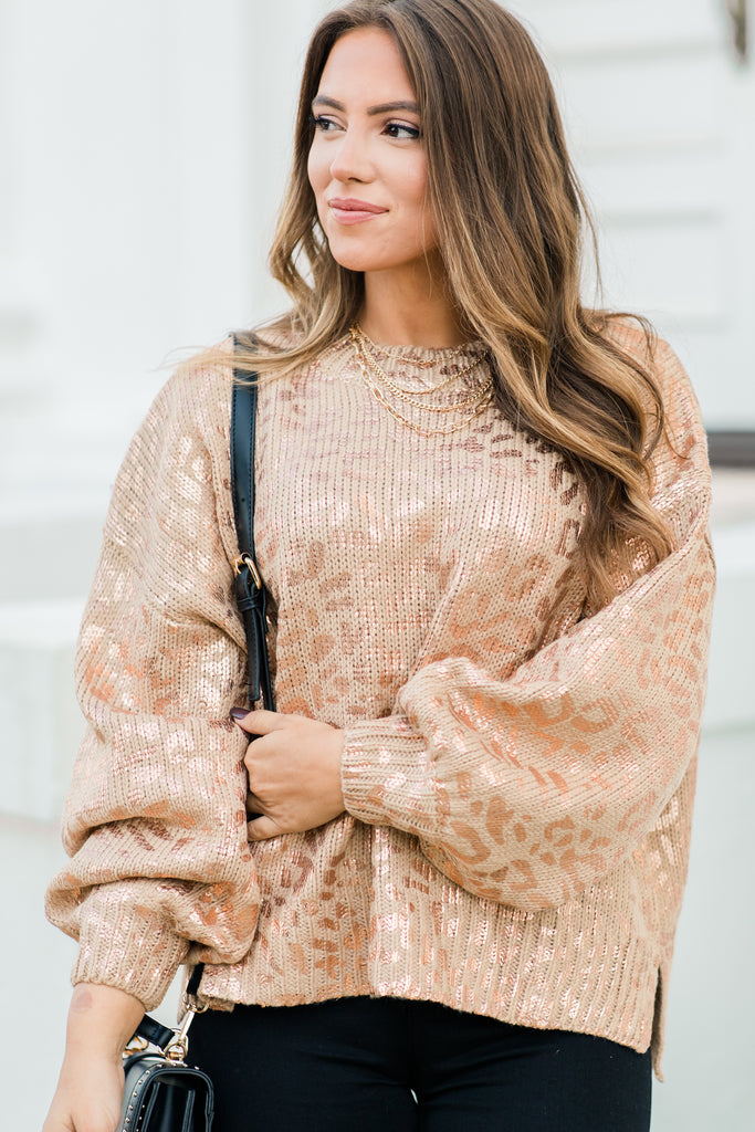 rose gold sweater