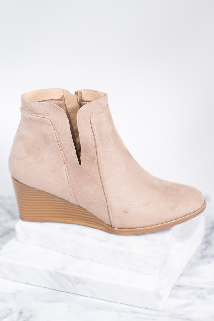 cute wedge booties