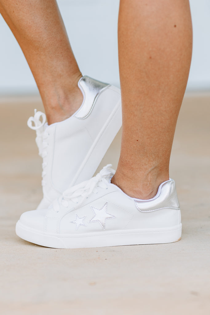 Make You Believe White Sneakers 