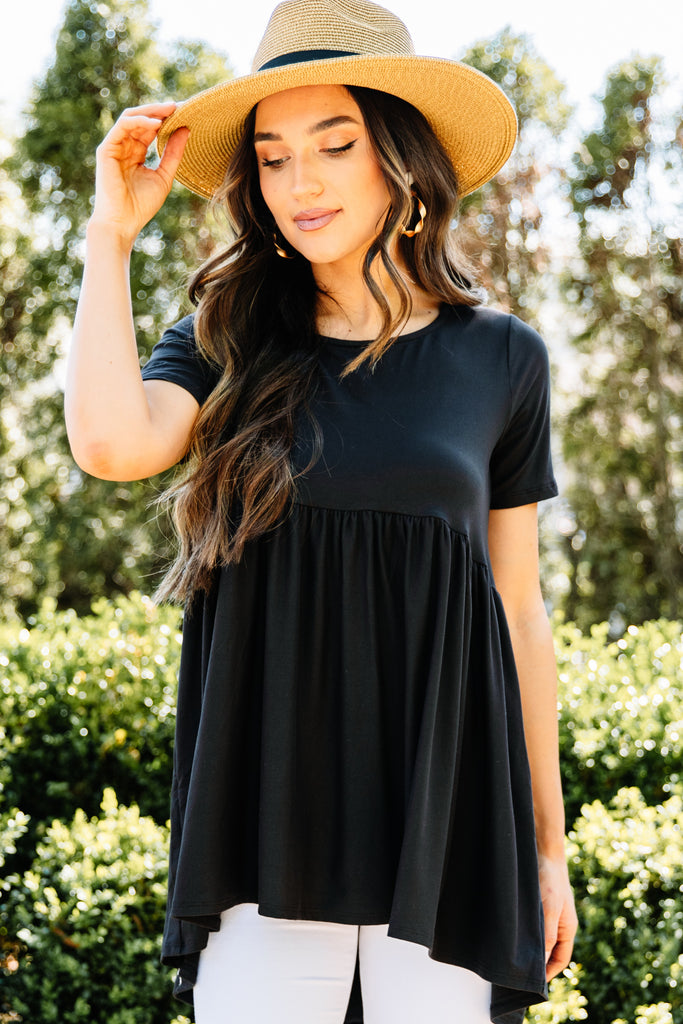 black babydoll shirt