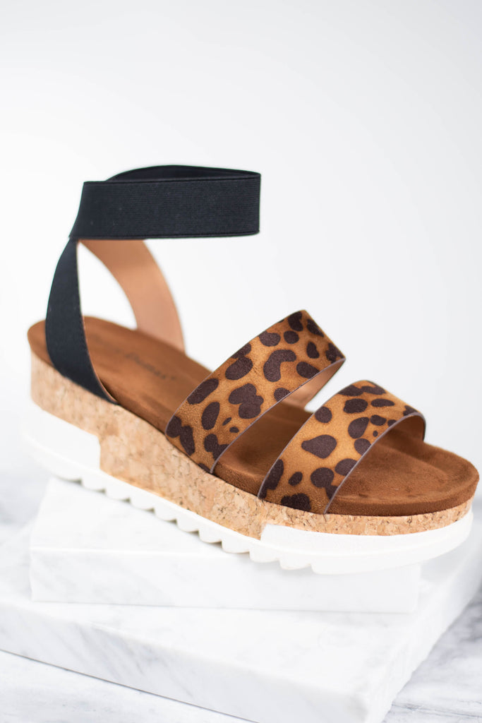 leopard print platform wedges