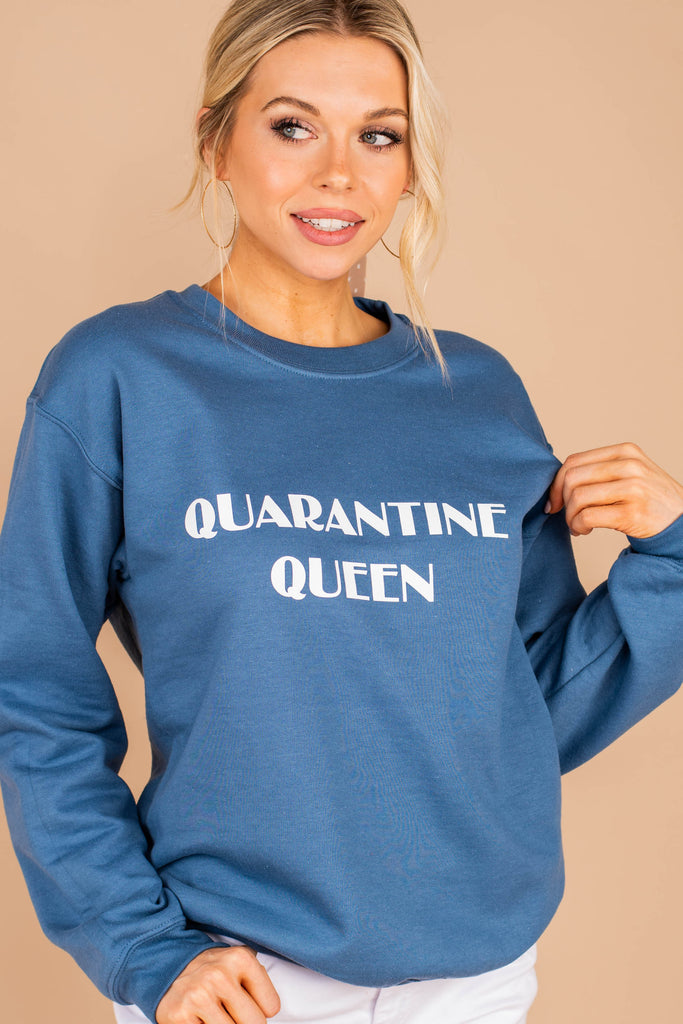 blue graphic sweatshirt