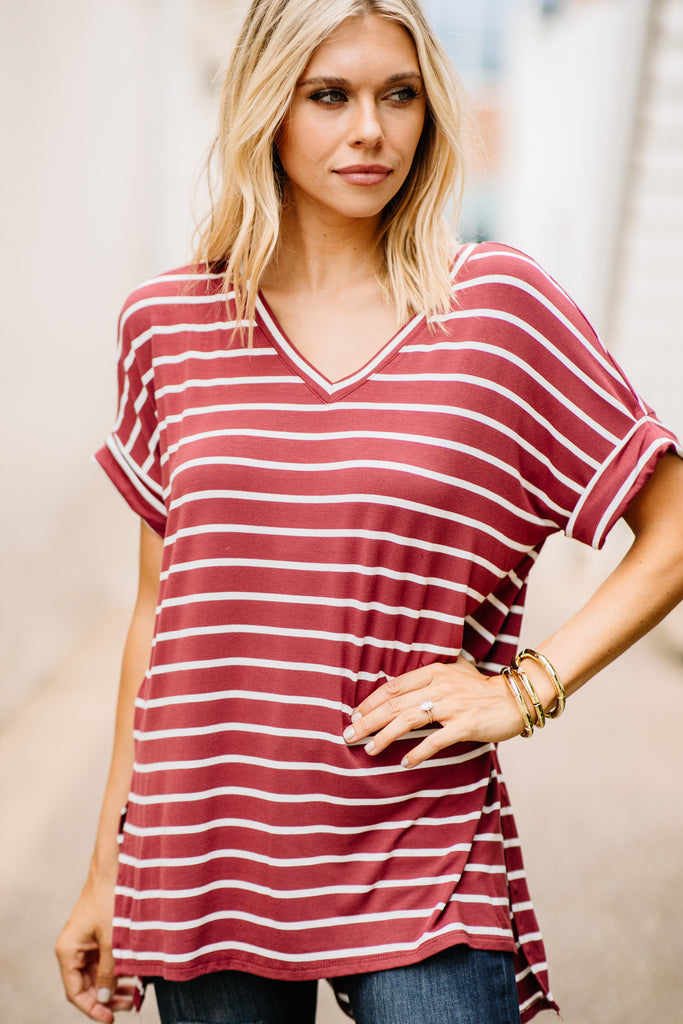 red boutique top