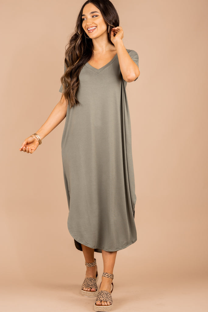 light olive green dress