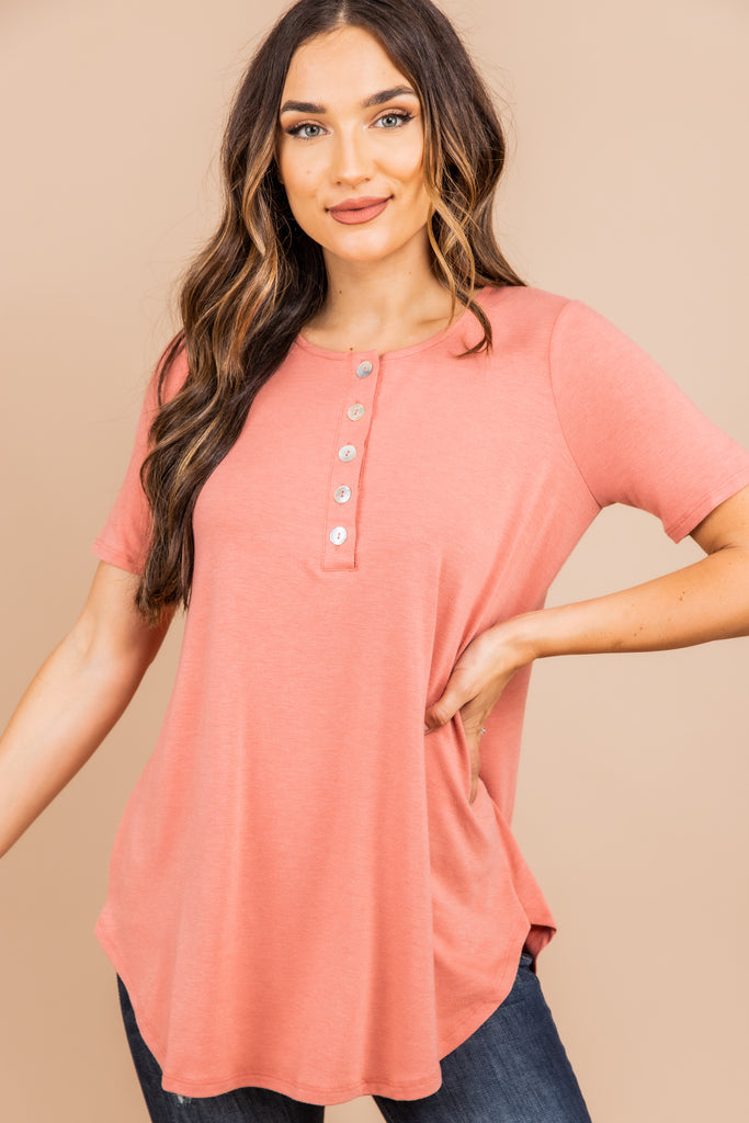 pink boutique tops new in