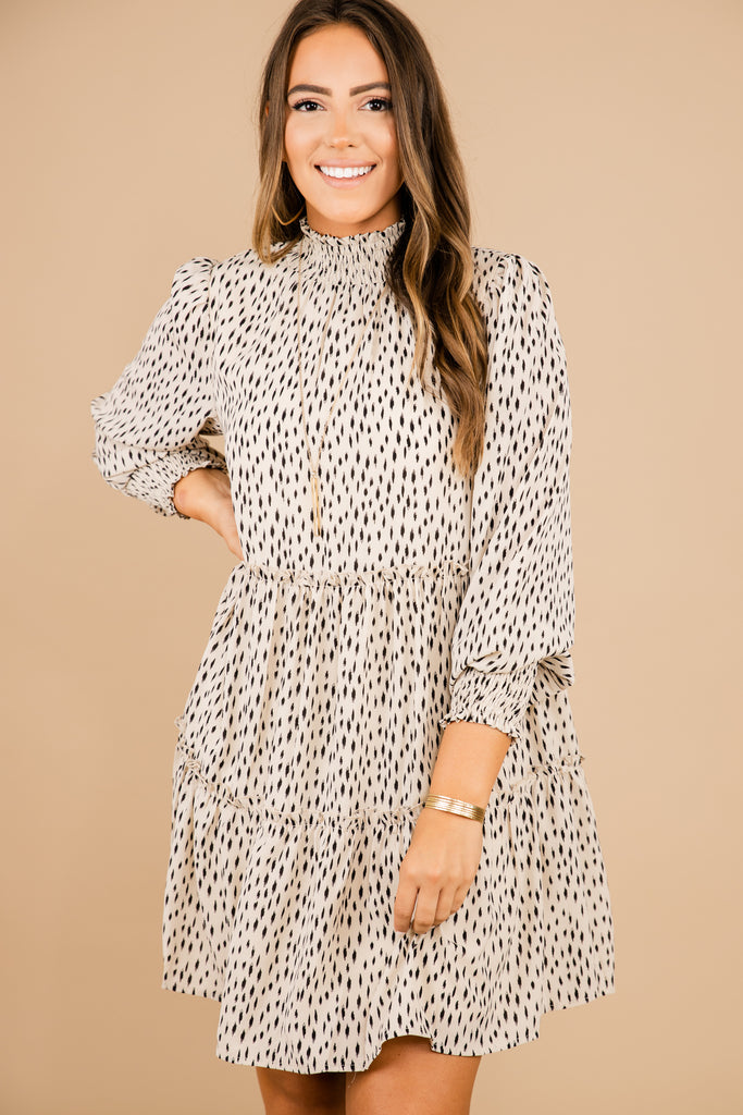 cream fall dress