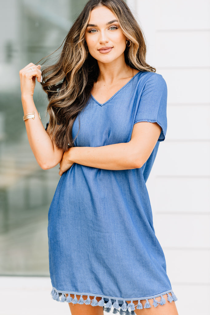 warehouse chambray dress