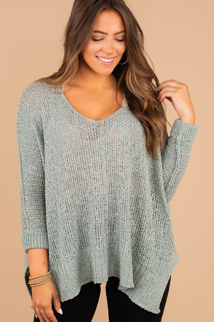 mint sweater