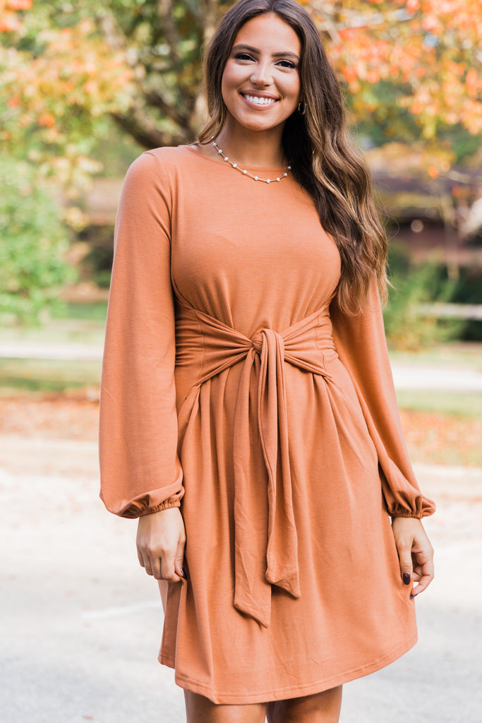 orange boutique dress