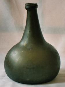 Early days wine bottle