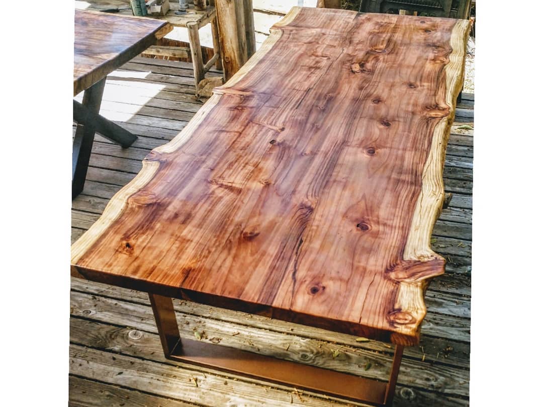 Live Edge Wooden Long Table