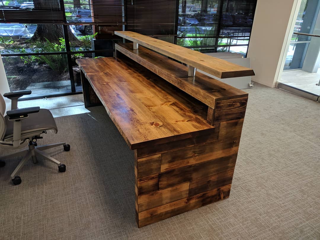 Live Edge Wooden Office Desk