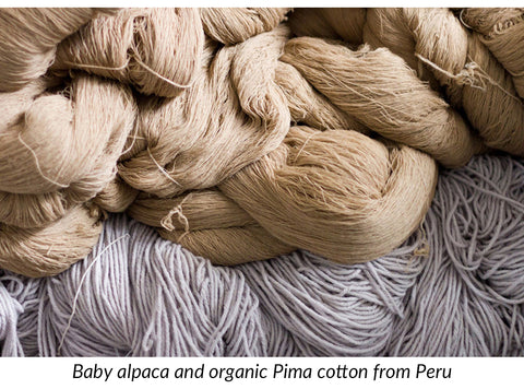organic alpaca and pima cotton from peru