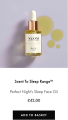 Perfect night's sleep face oil