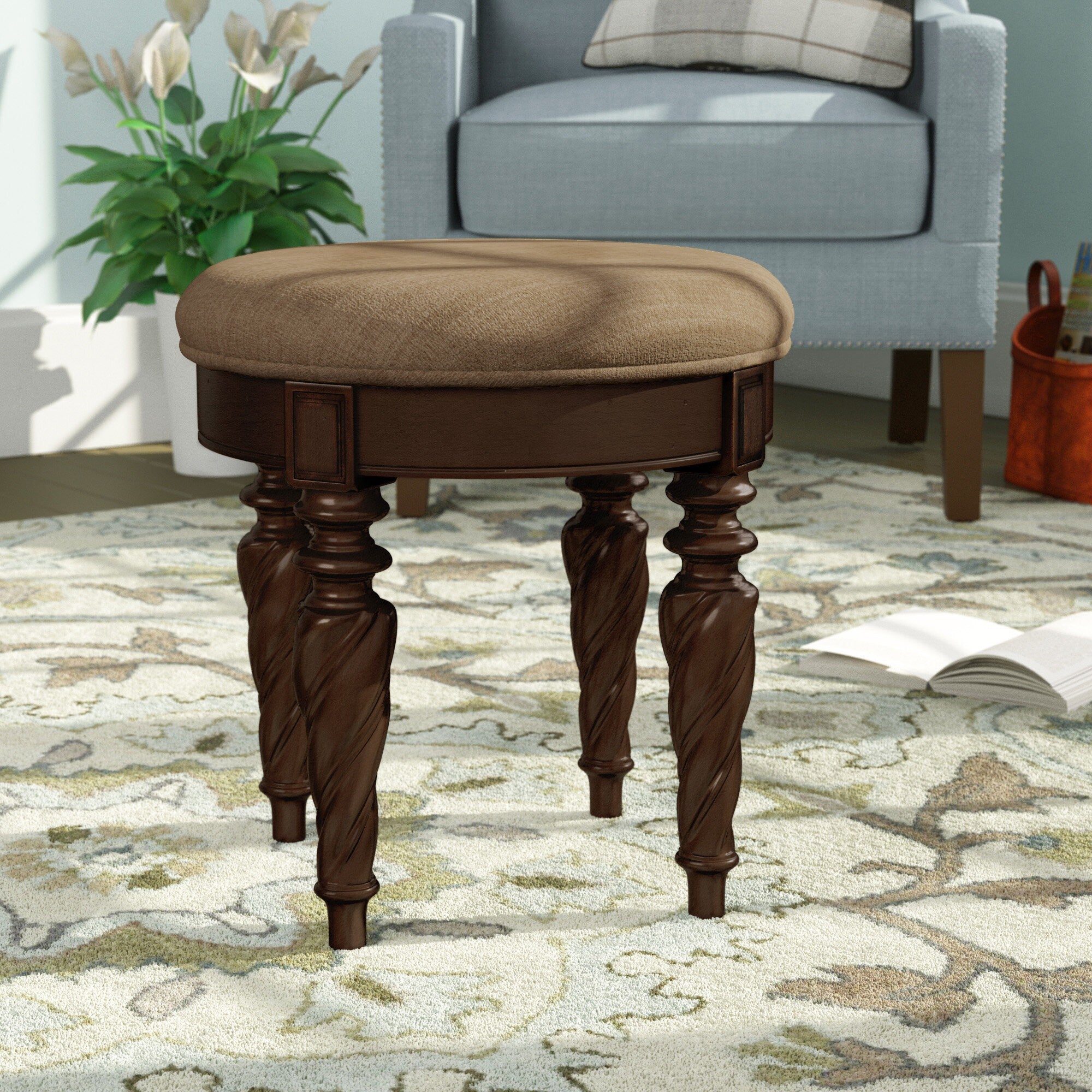 18 inch vanity stool