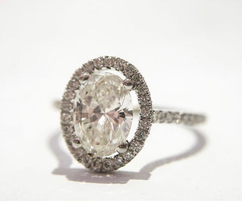 Diamond Halo Engagement Ring