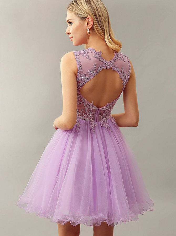 lilac dress short