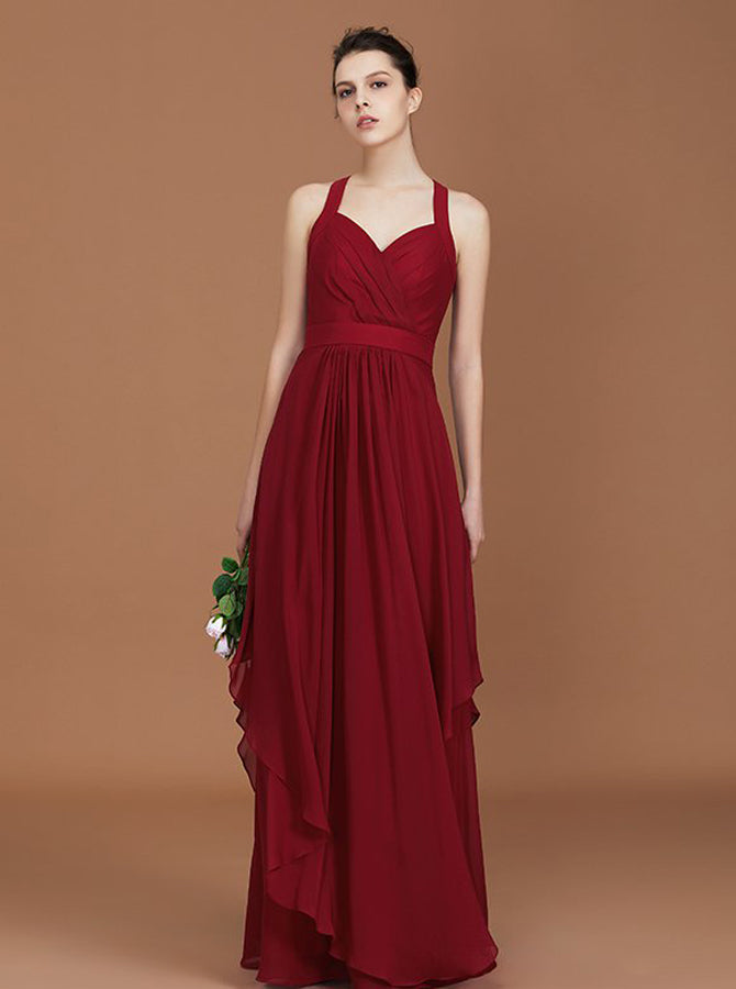 modest bridesmaid dresses burgundy